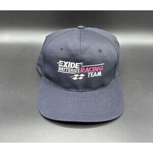 Vintage 90s Exide Batteries Racing Team SnapBack Hat / Cap